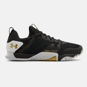 Women’s Under Armour Black/Gold Tribase Reign 2 Cross Trainers 3022614-003